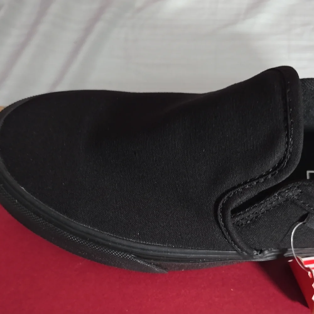 Vans Black Slip-On Sneakers - Picture 6 of 8